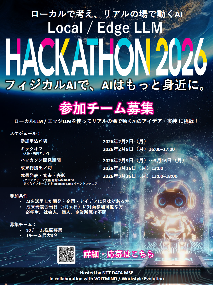 ハッカソンフライヤー2026